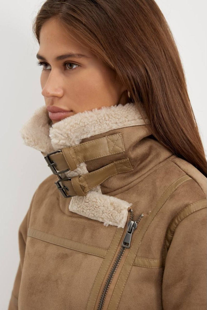 Shearling Aviator Jas