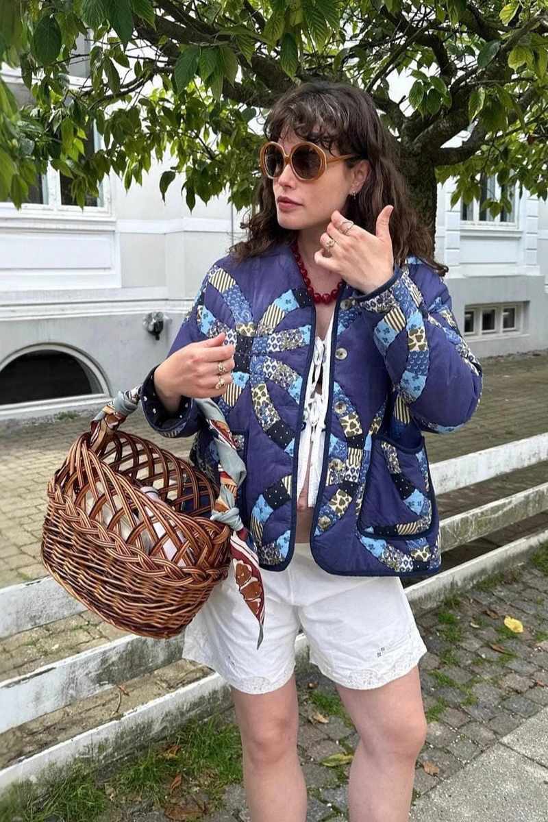 Vintage-Stijl Patchwork Gewatteerd Jack