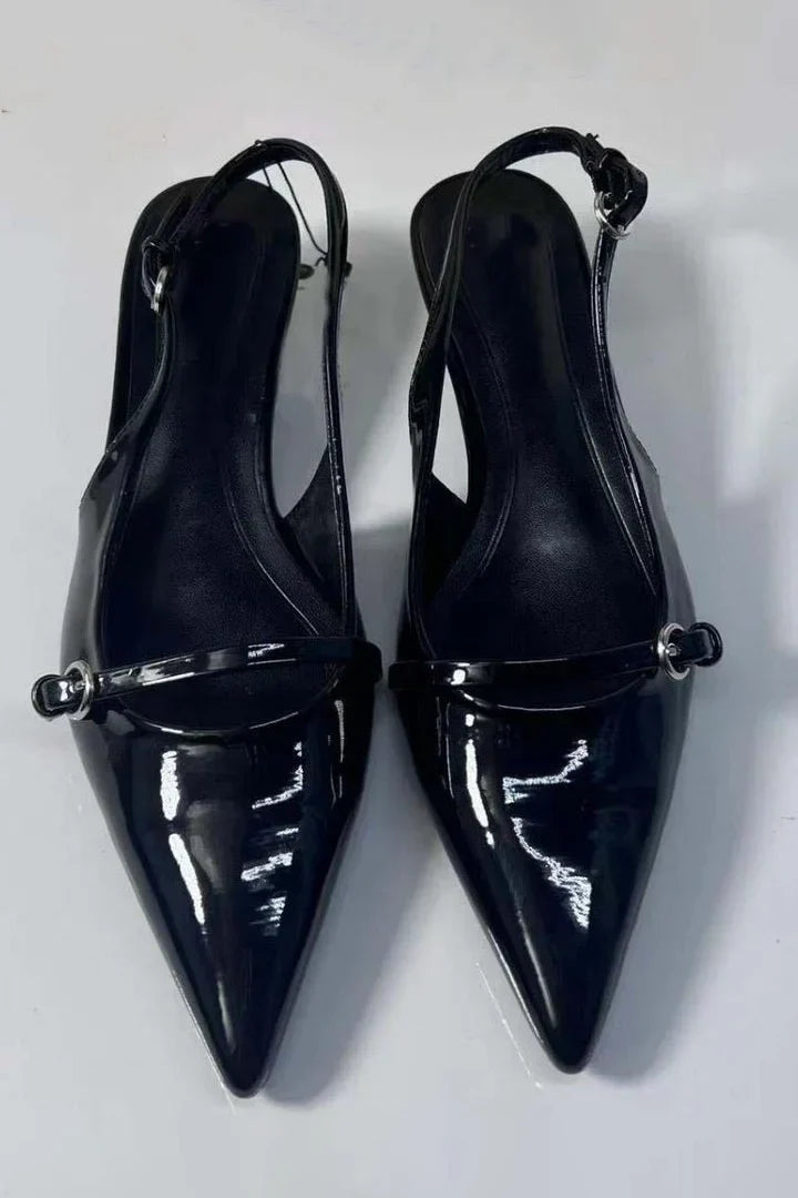 Stijlvolle Slingback Hakken met Gesp