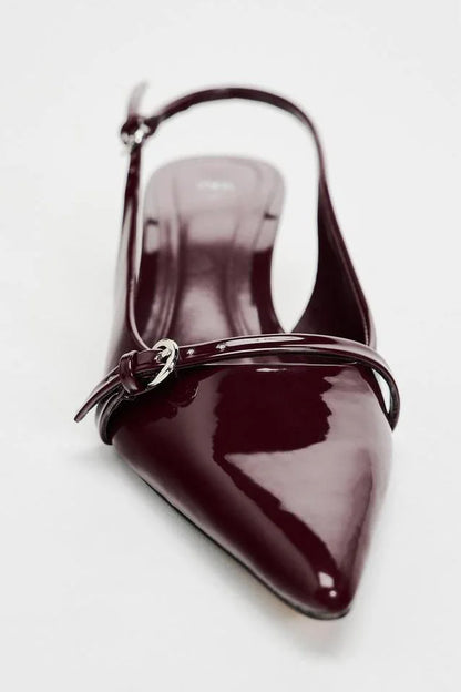 Stijlvolle Slingback Hakken met Gesp