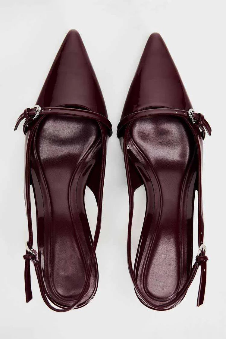 Stijlvolle Slingback Hakken met Gesp