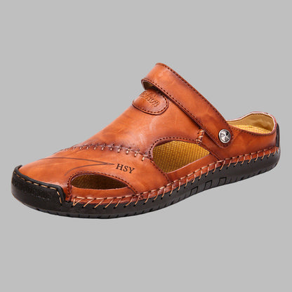 Comfortabele leren sandalen voor heren Comfort voor zomerse avonturen