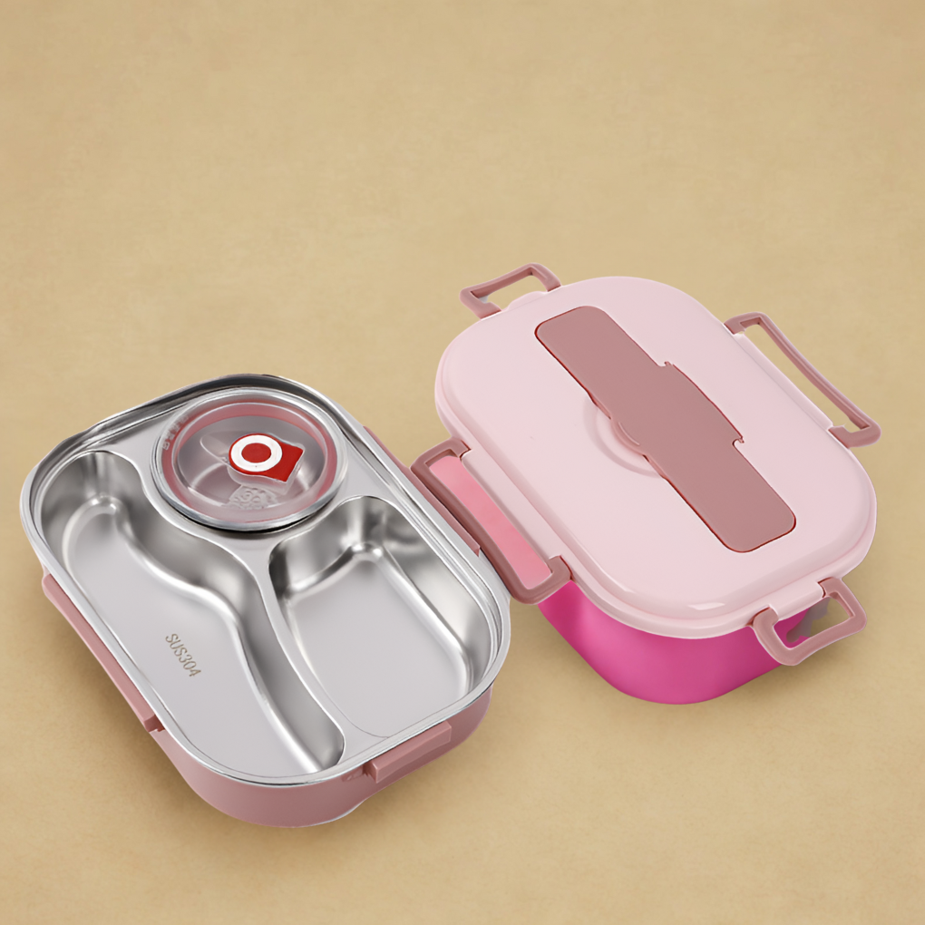 Thermische lunchbox van roestvrij staal