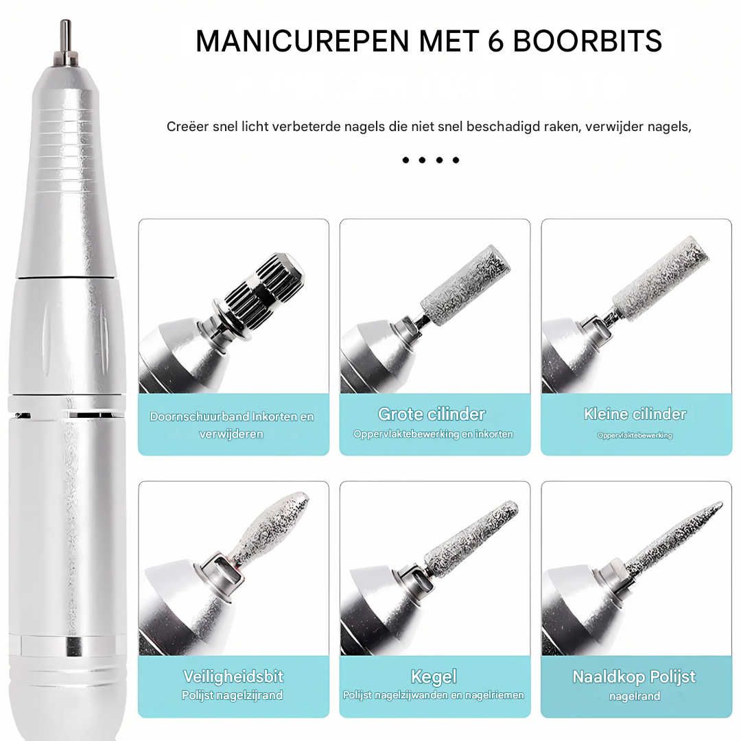 45.000 tpm oplaadbare elektrische nagelboor