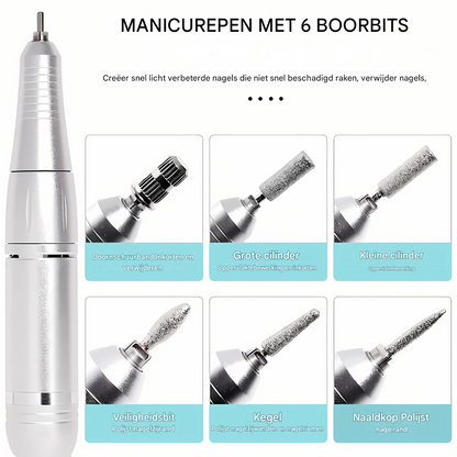 45.000 tpm oplaadbare elektrische nagelboor