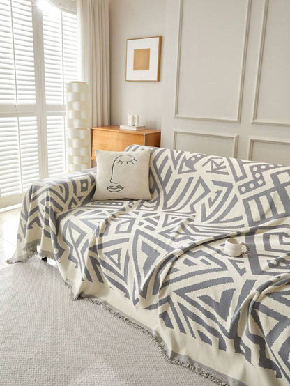 Boheemse stijl chenille bankhanddoek