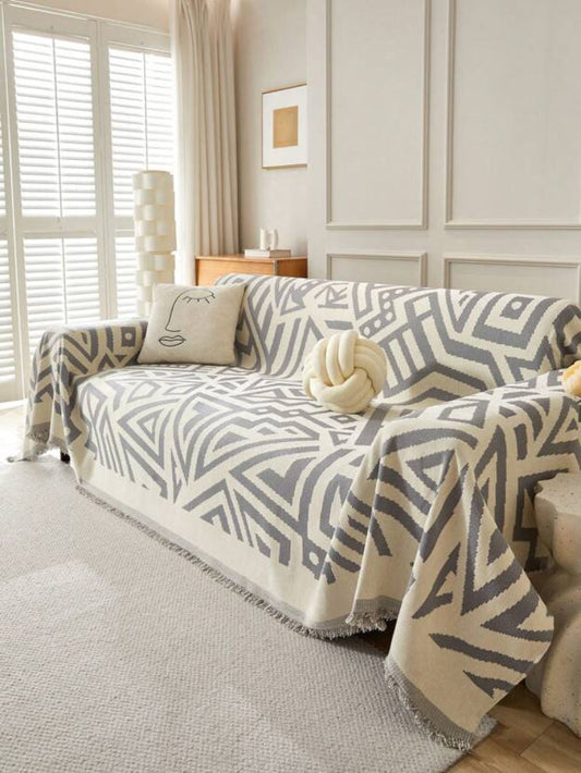 Boheemse stijl chenille bankhanddoek