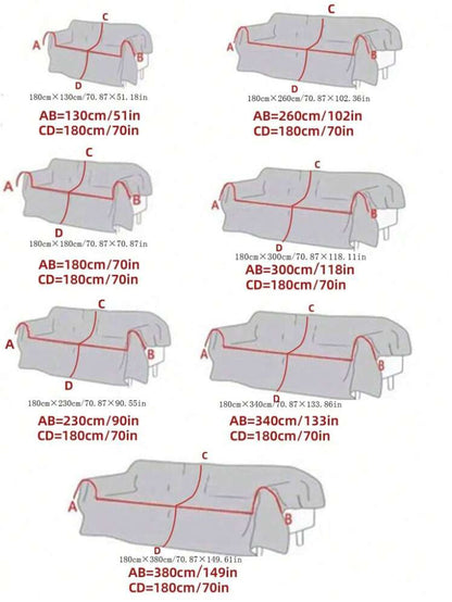 Boheemse stijl chenille bankhanddoek