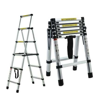6FT+7FT aluminium telescopische ladder – veilig, draagbaar en verstelbaar