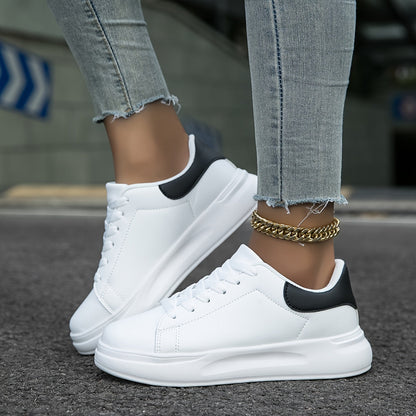Dames schone witte leren sneakers