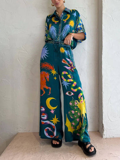 Co-Ord Set met Hemelprint