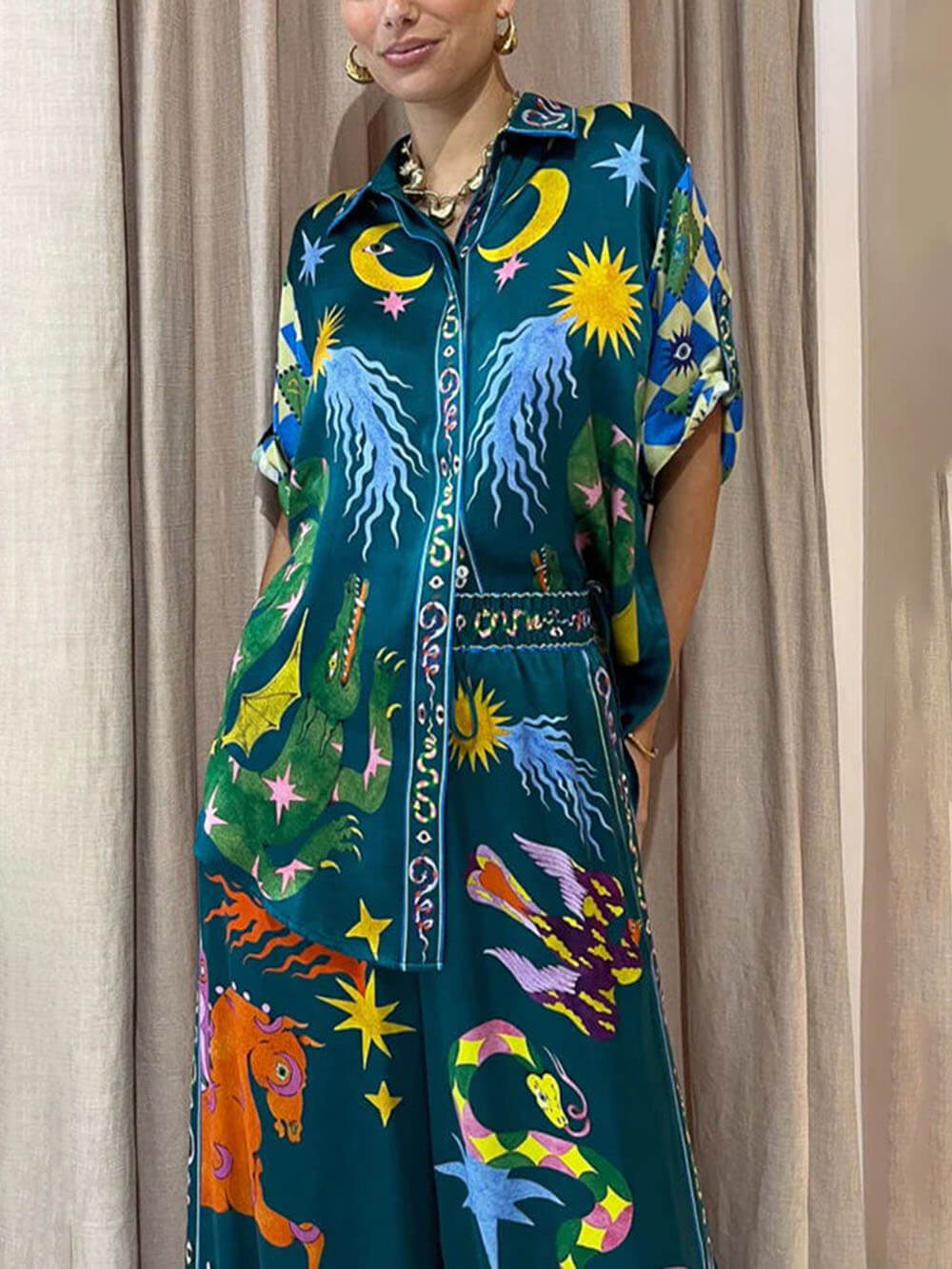 Co-Ord Set met Hemelprint