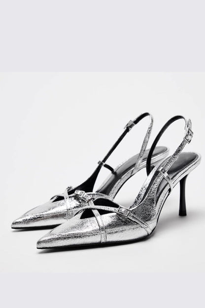 Slingback Pumps met Bandjes