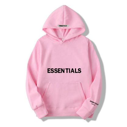 Warme fleece hoodie met letterprint Gezellig comfort ontmoet urban stijl