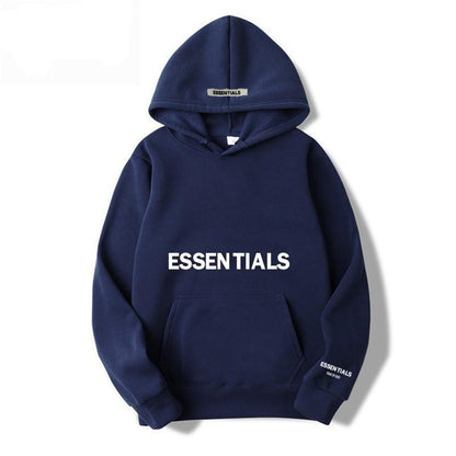 Warme fleece hoodie met letterprint Gezellig comfort ontmoet urban stijl