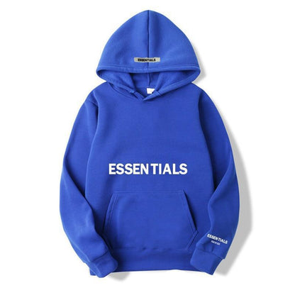 Warme fleece hoodie met letterprint Gezellig comfort ontmoet urban stijl