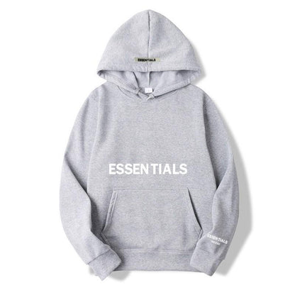 Warme fleece hoodie met letterprint Gezellig comfort ontmoet urban stijl