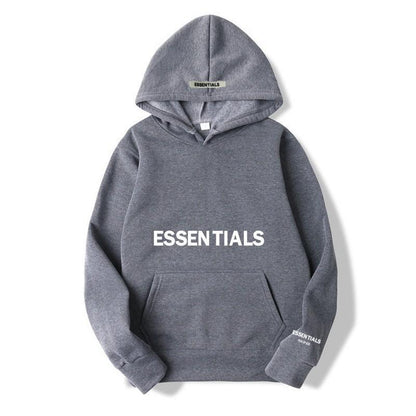 Warme fleece hoodie met letterprint Gezellig comfort ontmoet urban stijl