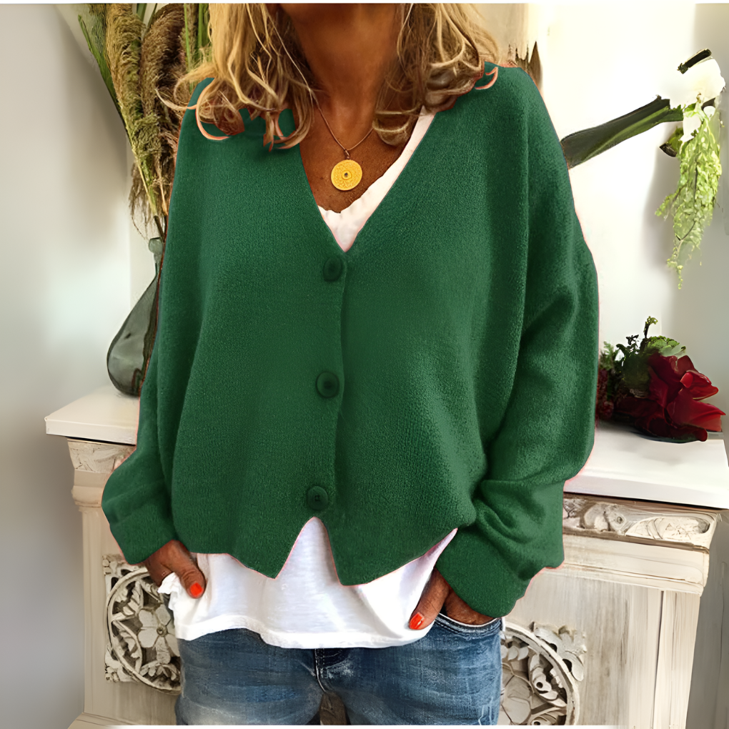 Zacht gebreid vest met een relaxte pasvorm voor dames