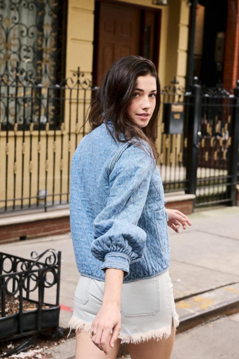 Gewatteerd Jasje met Ruches