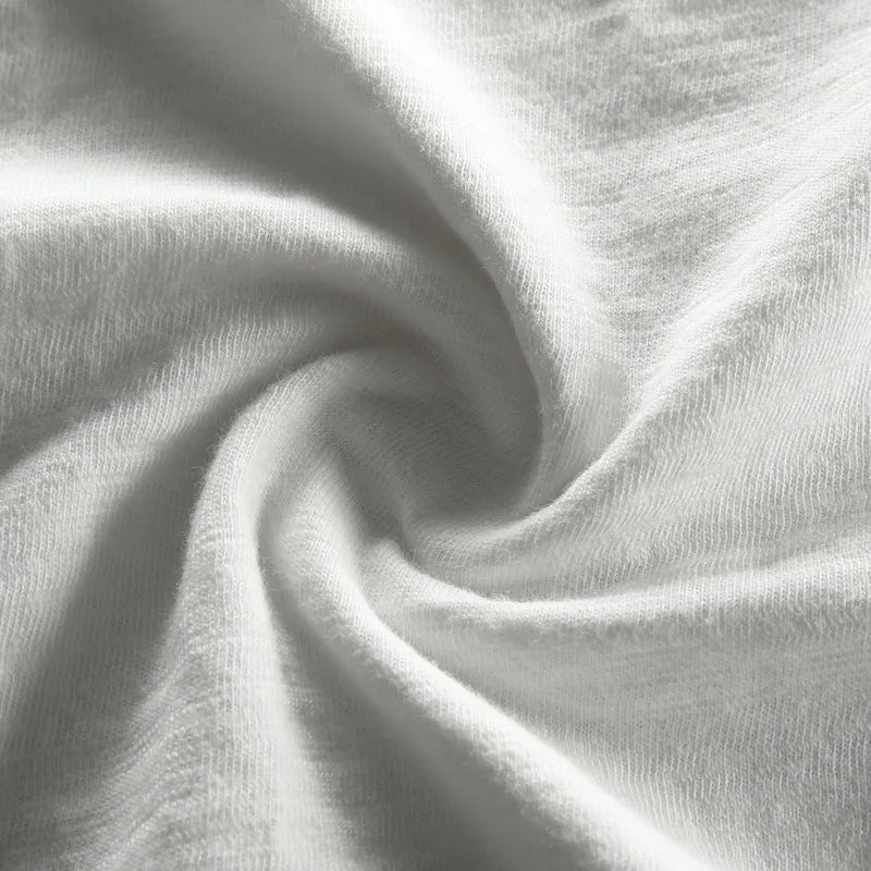 Vintage katoenen shirt met lange mouwen en ronde hals