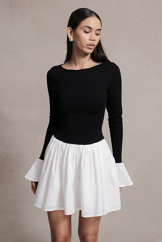 Elegante Mini-jurk met Ballon Rok