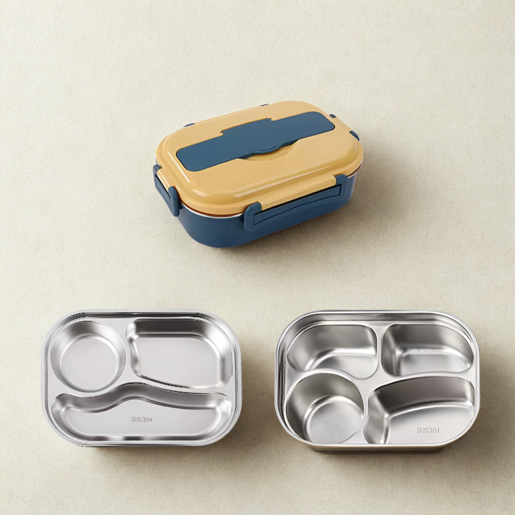 Thermische lunchbox van roestvrij staal