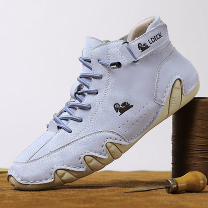 Volgende – Leren blotevoetenschoenen (unisex)