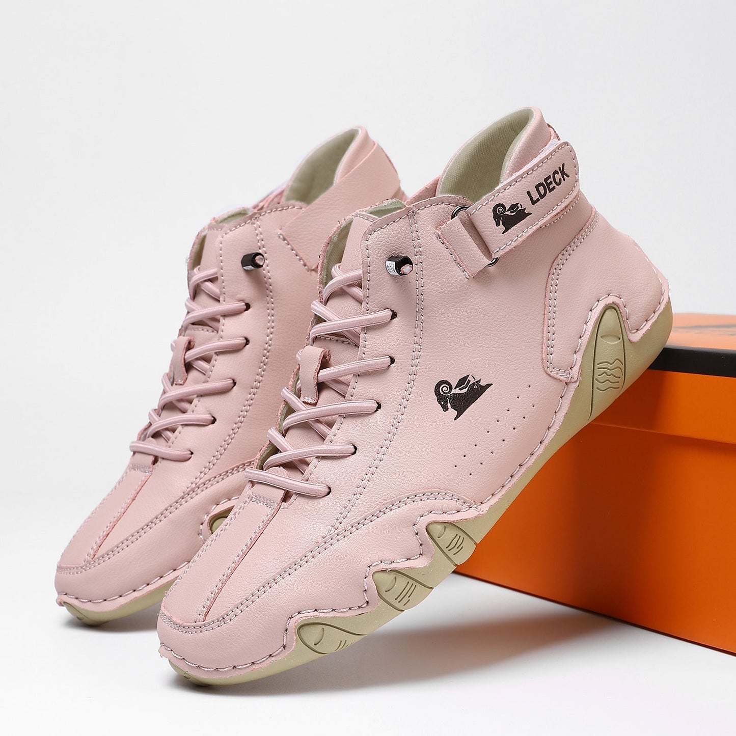 Volgende – Leren blotevoetenschoenen (unisex)