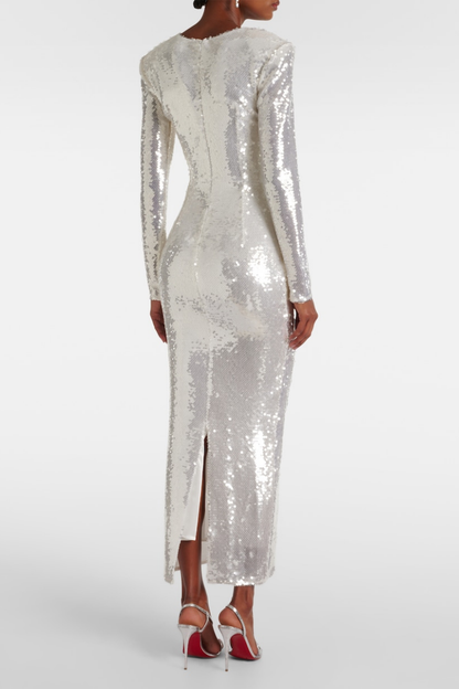 Pailletten Jurk met Uitsnijdingen