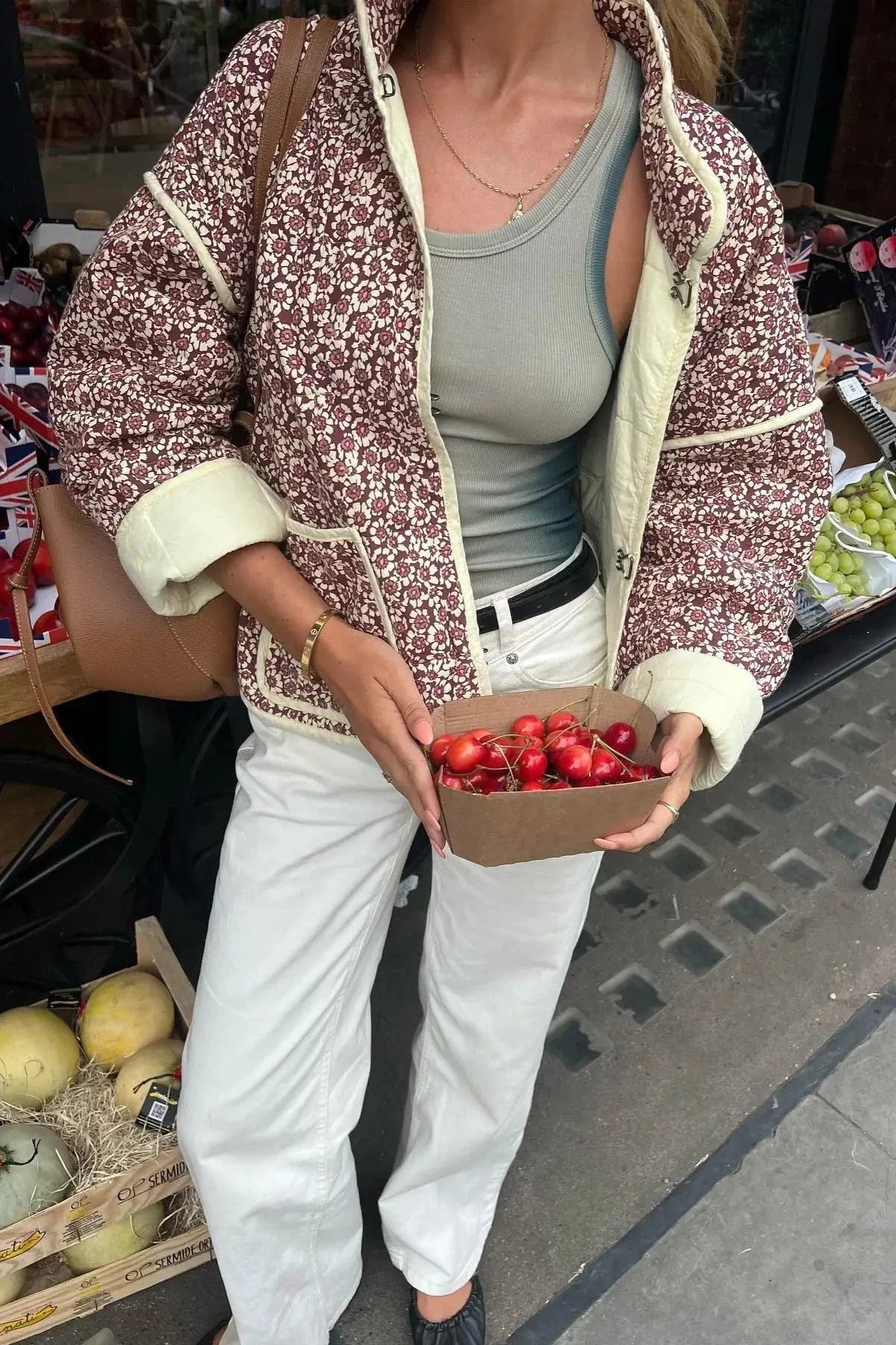 Bloemenjack met Contrasterende Bies