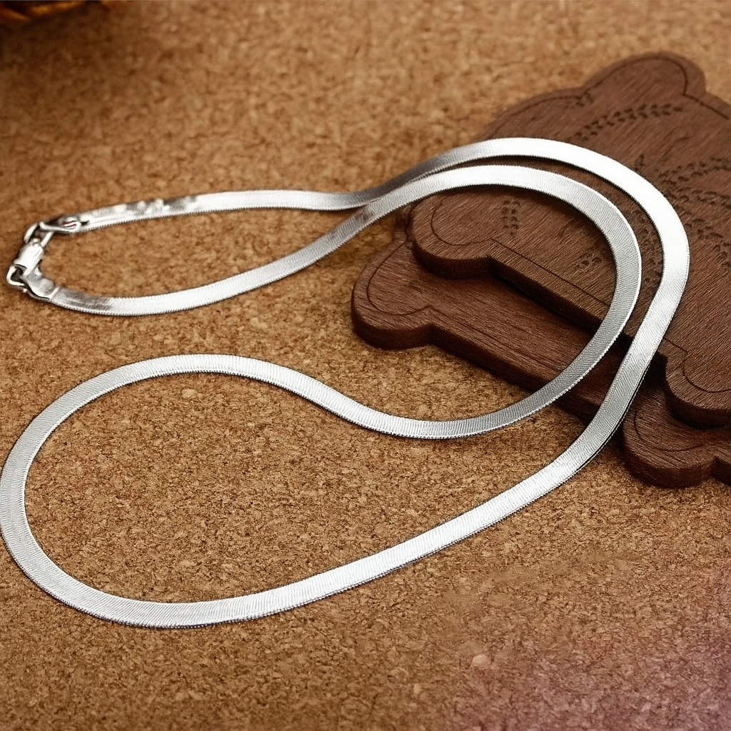 Sterling zilveren ketting met mes