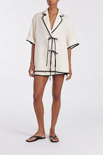 Kimono korte broek met striksluiting