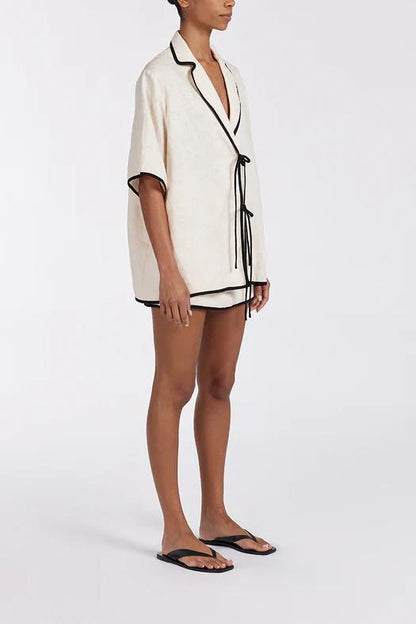 Kimono korte broek met striksluiting