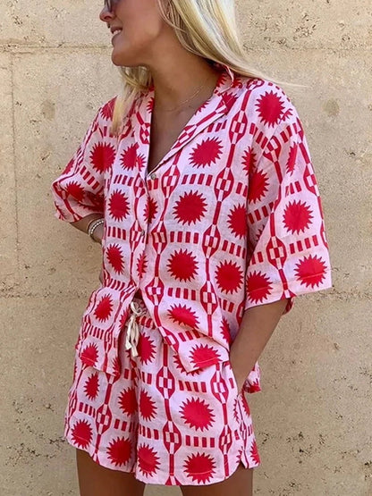 Zomerse Set met Kleurrijke Print