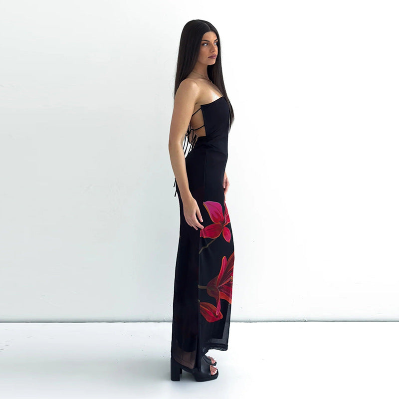 Elegante Avondjurk met Bloemenprint