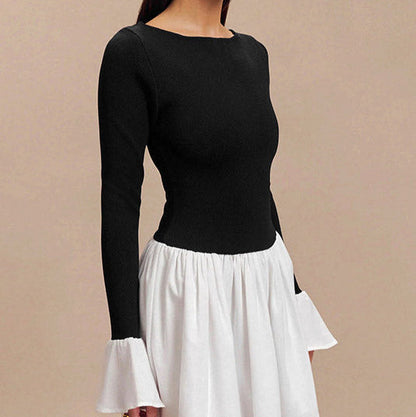 Elegante Mini-jurk met Ballon Rok