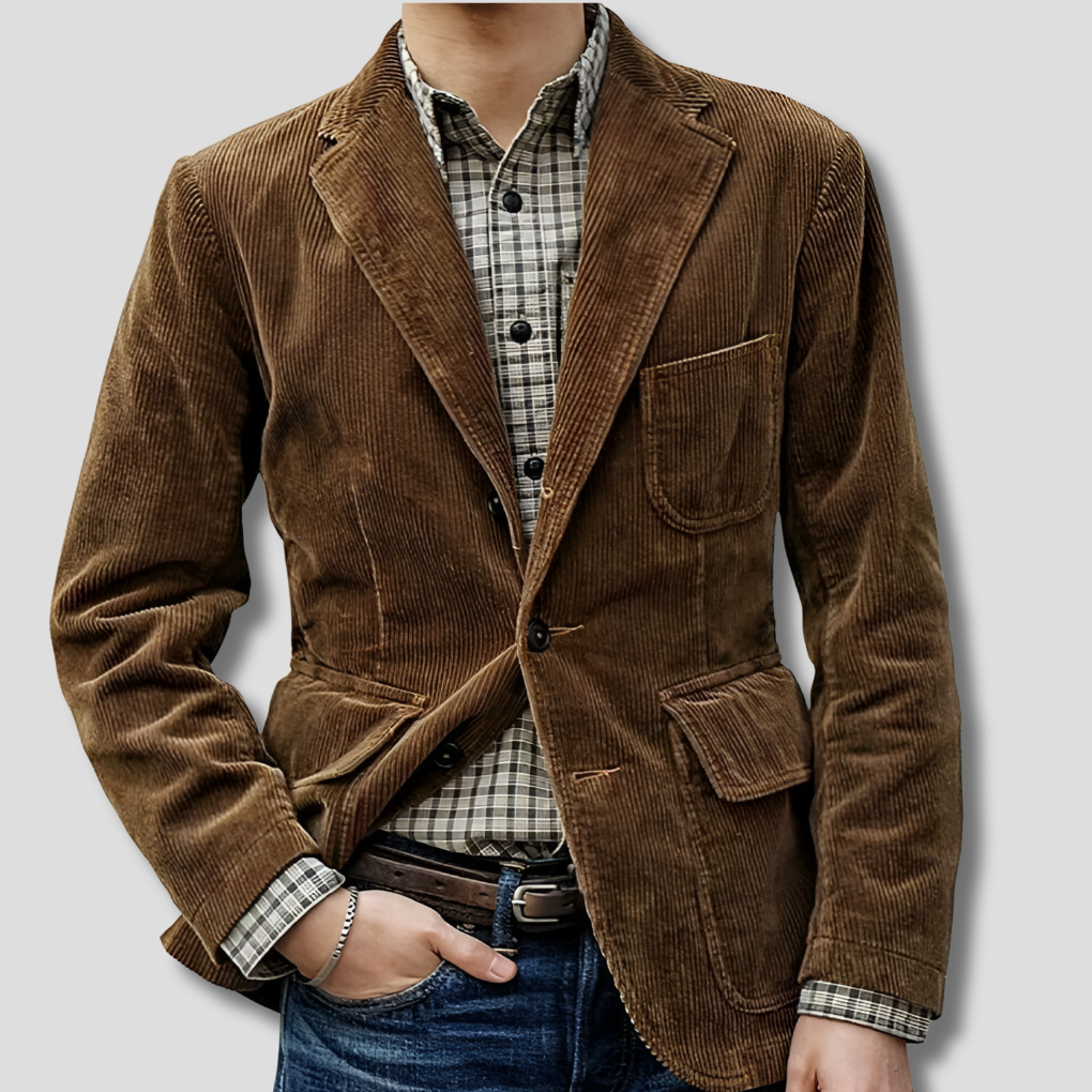 Stijlvolle vintage blazer en vest set