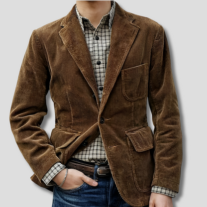 Stijlvolle vintage blazer en vest set