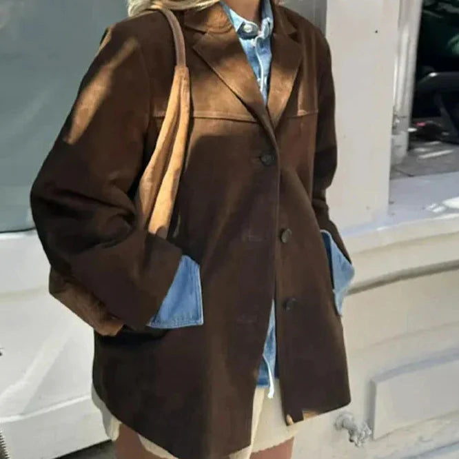 Elegante Bruine Blazer