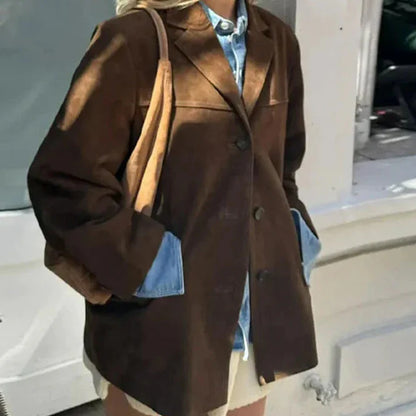 Elegante Bruine Blazer