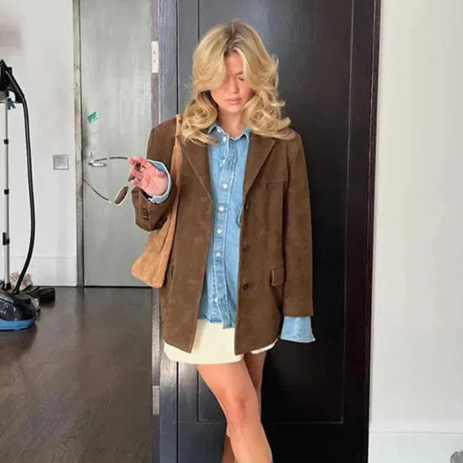 Elegante Bruine Blazer