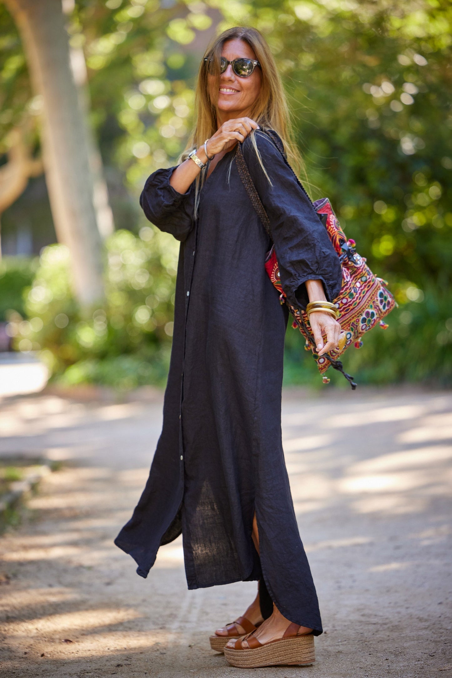 Bohemian maxi jurk