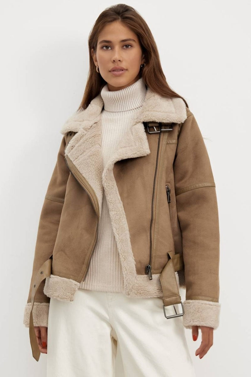 Shearling Aviator Jas