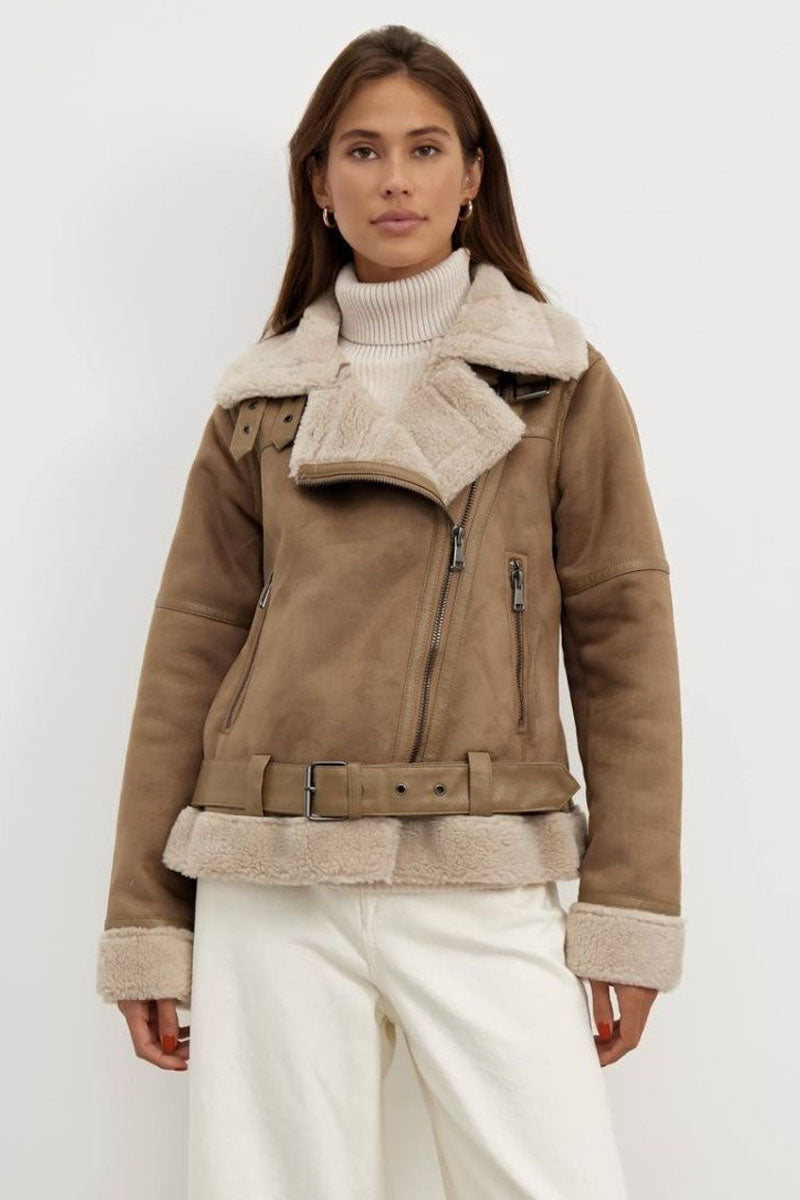 Shearling Aviator Jas