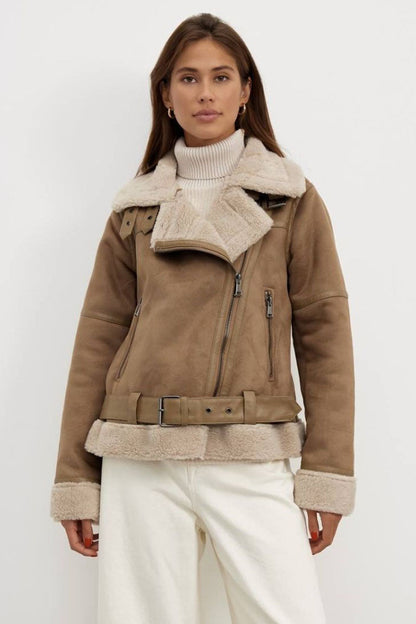 Shearling Aviator Jas