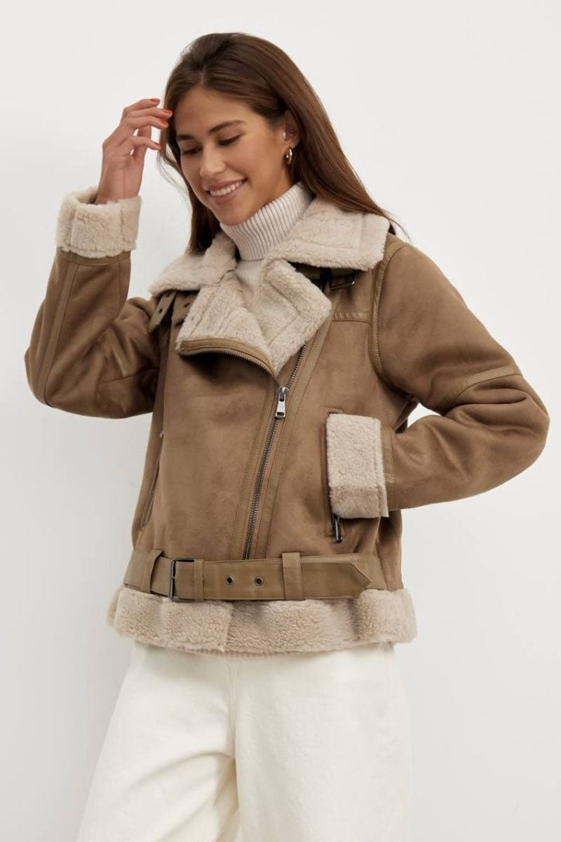 Shearling Aviator Jas