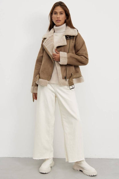 Shearling Aviator Jas
