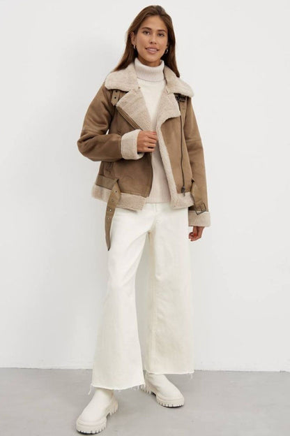 Shearling Aviator Jas
