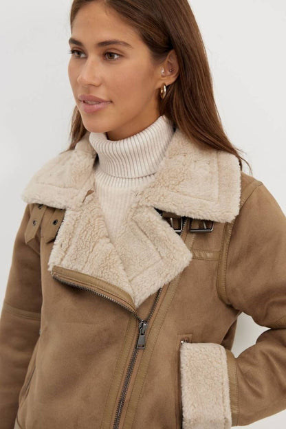 Shearling Aviator Jas